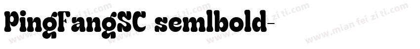 PingFangSC semlbold字体转换